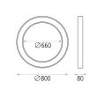 Plafoniera LED Aliso 80 cm - ACB Iluminacion