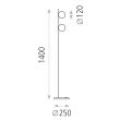 Lampadar Doris G9 2x7W - ACB Iluminacion