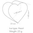 Masina gheata IM-65 NE-HC H cuburi in forma de inima - Hoshizaki