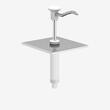 Capac dispenser sos roșii/ketchup, standard, roșu, din inox KD-002-1/6-A, Kalando