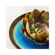 Farfurie Fine Dine, colectia Lazur, diametru 254 mm, portelan decorat manual