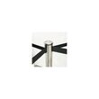Stalp de delimitare, acces sau ghidare cu banda retractabila neagra, finisaj tip oglinda Hendi, Inox, diametru baza 360 mm, inaltime stalp 1010 mm