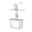 Capac cu dozator pentru recipiente GN, Hendi, GN 1/3, 330x180 mm
