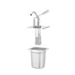 Capac cu dozator pentru recipiente GN, Hendi, GN 1/6, 180x165 mm