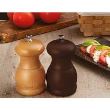 Rasnita din lemn de brad natural in culoarea nucului pentru piper 11.5cm Portofino - Bisetti