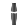 Shaker Tin-on-Tin Boston, negru, Bar up, 0,8L, ø90x(H)303mm
