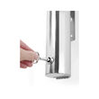 Scrumiera Hendi cu montare pe perete, otel inoxidabil 18/8, 7.5x(H)46 cm