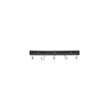 Suport magnetic pentru cutite, 60 cm, cu 6 carlige agatare, Hendi