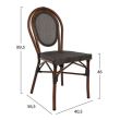 Scaun aluminiu Bamboo Look Maro