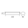 Aplica perete Aldo 32 cm LED - ACB Iluminacion