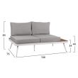 Set canapea din aluminiu cu doua locuri