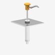 Capac dispenser sos roșii/ketchup, standard, roșu, din inox KD-002-1/6-A, Kalando
