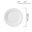 Farfurie intinsa Bianco 200 mm Fine Dine 
