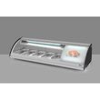Vitrina sushi, 63 lt, pt 5 tavi GN1/3, interval temp 0-6 gr C, 160 W, geamuri glisante, corp inox, ARKTIC by Hendi, 1307x450x(H)330 mm