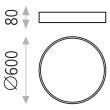 Plafoniera LED Minsk 60 cm - ACB Iluminacion
