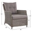 Set canapea din aluminiu pentru exterior