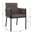 Scaun din aluminiu cu rachita
