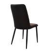 Scaun din piele cu picioare metalice