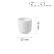 Suport ou Fine Dine Bianco, portelan, 50x(H)45 mm