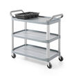 Carucior servire Hendi 3 nivele, cu roti, pentru depozitare si servire, Hendi, incarcare maxima 50 kg/nivel, 1028x510x(H)960 mm