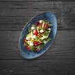 Farfurie de servire albastra, 350x210 mm, Fine Dine
