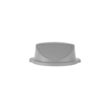 Capac cu deschidere filp pentru cos de gunoi 120 litri rotund polipropilena Hendi, Negru 580x(H)190 mm