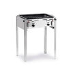 Gratar profesional pe gaz Hendi Master Maxi, cadru inox, 11.6 kW, incluse: gratar cromat, tava emailata 59x48 cm, furtun gaz, regulator presiune incluse, 65x54x(H)84 cm