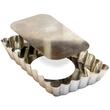 Forma dreptunghiulara cu baza detasabila pentru tarta 120/112x75/66x20 mm - Louis Tellier