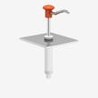 Capac dispenser sos roșii/ketchup, standard, roșu, din inox KD-002-1/6-A, Kalando