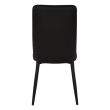 Scaun din piele cu picioare metalice