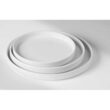 Platou cu margine înaltă Oslo, HENDI, albă, ⌀280x(H)26mm