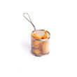 Cos servire tip mini-fry, pentru servire snacks , cartofi prajiti, inox, 90x(H)90 mm, Hendi