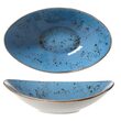 Farfurie de servire albastra barcuta, 250x160 mm