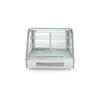 Vitrina rece pt prezentare, 120 lt, interval temp. 2-6 gr C, 160 W, corp inox, ARKTIC by Hendi, 707x570x(H)680mm, Clasa energetica B
