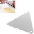 Taietor triunghiular Hendi cu margine zimtata, pentru aluat, 110x110mm, Inox