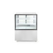 Vitrina frigorifica de prezentare interval temp. 2/6?C, corp inox, 410 litri, 490 W ARKTIC by Hendi, 1215x675x(H)1210 mm, Clasa energetica C