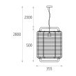 Pendul Corda, 35 cm - ACB Iluminacion