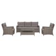 Set canapea din aluminiu pentru exterior