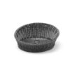 Cos pentru servire paine, Hendi, Negru, Polipropilena, design impletit tip ratan, ø370x(h)120 mm