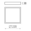 Plafoniera LED Sky Box 22 cm - ACB Iluminacion