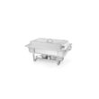 Chafing dish inox GN1/1, contine 2 suporturi combustibil si o tava GN 1/1 65mm