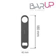 Desfacator de sticle, Bar up, Negru, 180x40mm