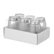 Set 6 solnite pentru sare, recipient din sticla, 40x(H)70 mm, Hendi