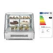 Vitrina rece pt prezentare, 120 lt, interval temp. 2-6 gr C, 160 W, corp inox, ARKTIC by Hendi, 707x570x(H)680mm, Clasa energetica B