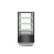 Vitrina frigorifica de prezentare interval temp. 2/6?C, 480 W corp inox, ARKTIC by Hendi, 650x805x(H)1445 mm, 300 Litri, Clasa energetica C