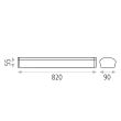 Aplica perete Aldo 82 cm LED - ACB Iluminacion