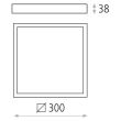 Plafoniera LED Sky Box 30 cm - ACB Iluminacion