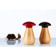 Rasnita in forma de ciuperca din lemn cu cap rosu 13.5 cm Icons- Bisetti