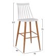 Scaun de bar din polipropilena Vanessa