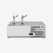 Unitate inox dozare sosuri 2xGN1/4, adâncime 200mm, KD-COOLING-2, Kalando
